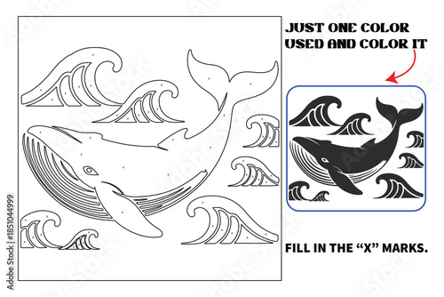Animals monochrome coloring pages for all ages. just one pen, one color, and one page for Amazon book interior designs.  