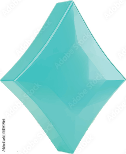 Single-sided "gem" or "crystal" icon—used to represent a collectible, premium currency, power-up, or resource in the app