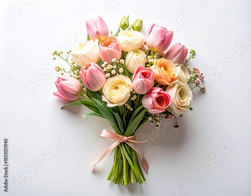 Frühlingsstrauß in Pastellfarben