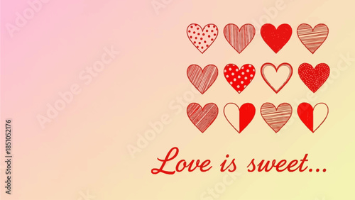 Romantic Heart Pattern for Valentine s Day Love and Celebration Themes