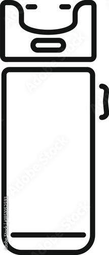 Stun gun outline icon representing personal self defense and protection