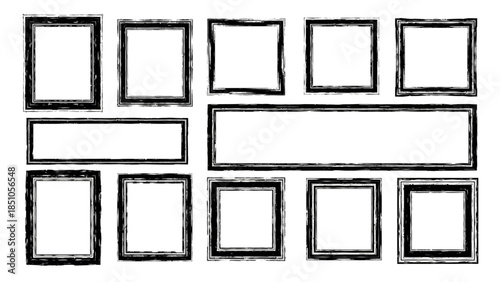 Abstract Geometric Frame Composition for Modern Design Projects