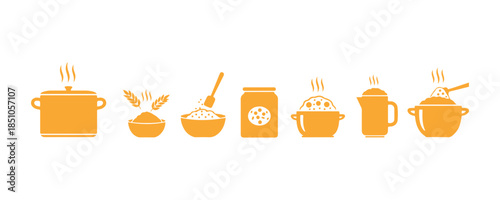 Steps for creating homemade cereal and oatmeal. Instructions for preparing instant porridge. Cooking method for packaging. Simply brew or boil the flakes with salt and your favorite toppings.