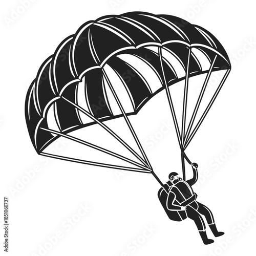 parachute with a parachute