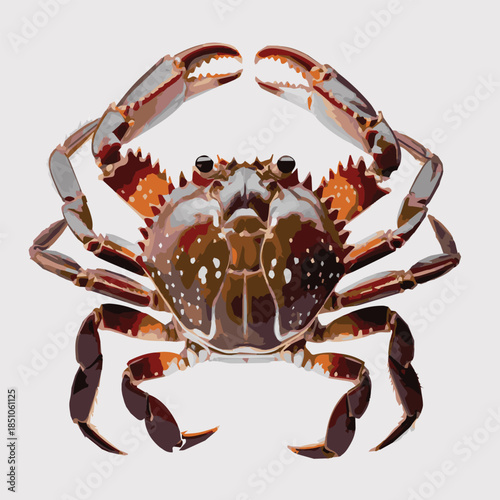 crab isolated on white background