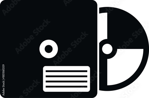 Optical disk drive mechanism showing disk loading or ejecting out