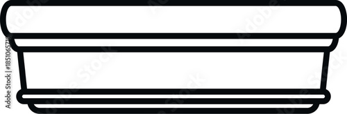 Planter box illustrating a container for growing plants or flowers