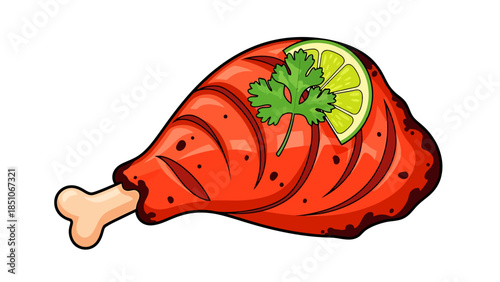 Juicy Grilled Salmon with Fresh Herbs and Lemon Garnish