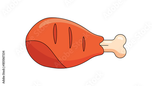 Delicious Juicy Grilled Chicken Leg with Bone Ideal for Healthy Meal Planning