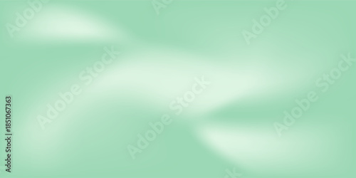 Fresh mint gradient mesh texture background. Soft wave green gradient