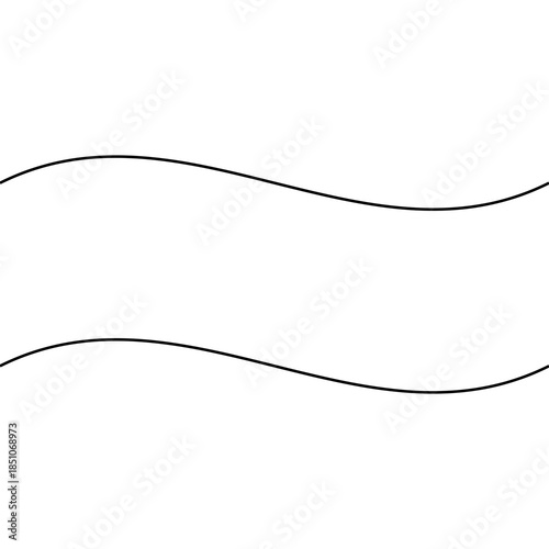 Minimal Horizontal Wavy Line Abstract Background
