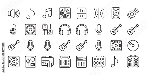 Compact media player interface with various playback control buttons and sliders