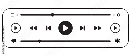 Audio technology and sound equipment linear icons set for professional studio and home systems