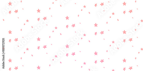 Εκτύπωση καμβά A seamless white background with a lovely pattern of pink stars of various sizes