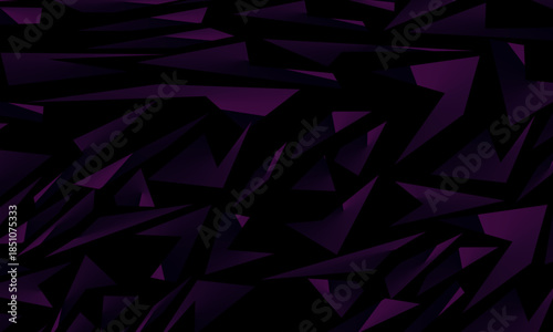 Background with abstract forged carbon fiber vector pattern with randomly arranged dark purple and black fragments, creating a modern and futuristic texture.
