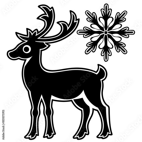 deer head vector illustration