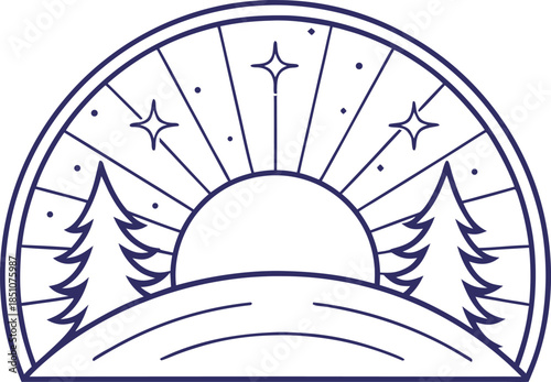 Winter Equinox Nature Calendar Illustration. Cold Season Winter Equinox Artwork. Winter Equinox Celestial Event Design. Winter Equinox Seasonal Change Illustration. Winter Equinox Natural Phenomenon