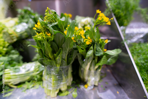 A vibrant bouquet of colorful spring flowers in a pot showcases blooming pink and purple petals amidst lush green leaves for a beautiful nature display in a summer garden