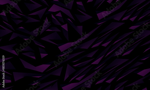 Background with abstract forged carbon fiber vector pattern with randomly arranged dark purple and black fragments, creating a modern and futuristic texture.