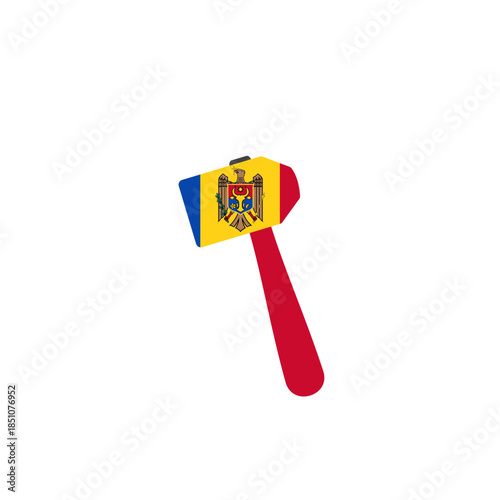 Moldova Wood Cuter Hammer In Icon
