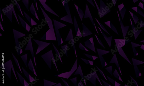 Background with abstract forged carbon fiber vector pattern with randomly arranged dark purple and black fragments, creating a modern and futuristic texture.