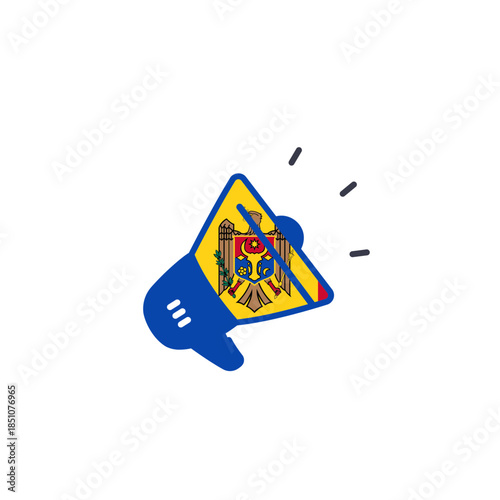 Moldova Announcement In Icon
