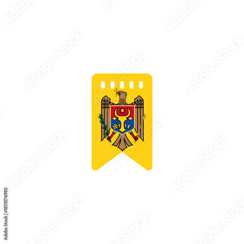 Moldova Bookmark In Icon