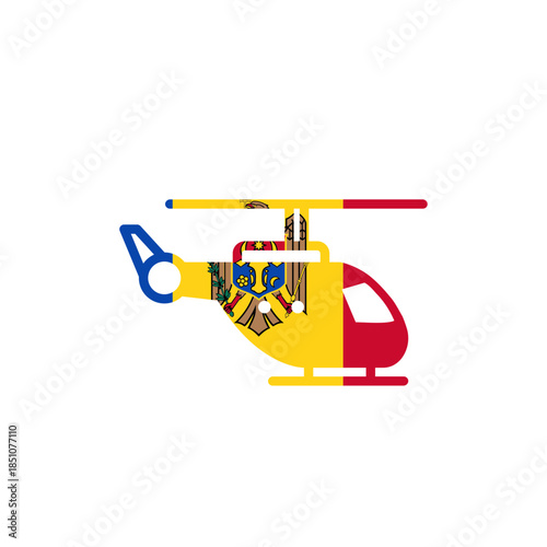 Moldova Helicopter In Icon