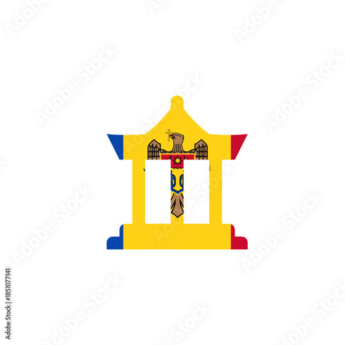 Moldova Landmark In Icon