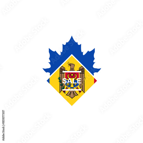Moldova Sale Banner In Icon
