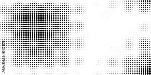 gradient halftone dots background. Pop art template in vector, texture. Vector illustration