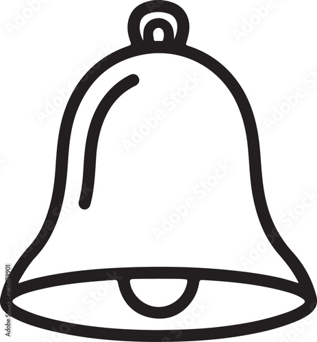 Notification bell with waves alerting people of new messages or events online
