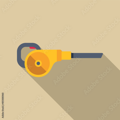 Yellow leaf blower representing garden maintenance and yard cleaning equipment