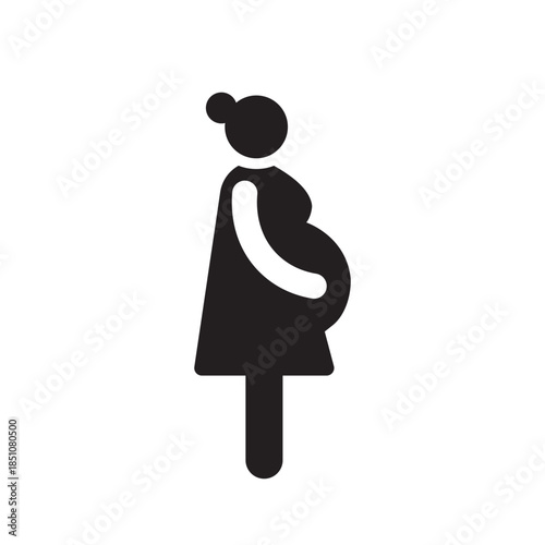 Pregnant icon and design symbol vector template