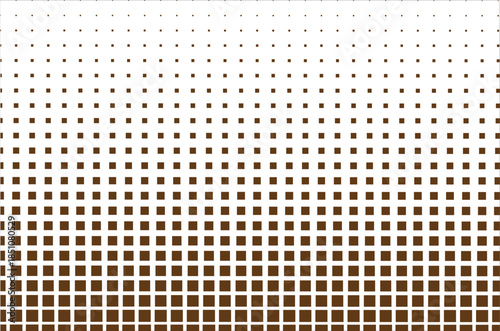 Seamless vector illustration of an abstract mosaic background featuring a brown and black carbon fiber texture with a grid of square tile elements for a modern technology wallpaper design