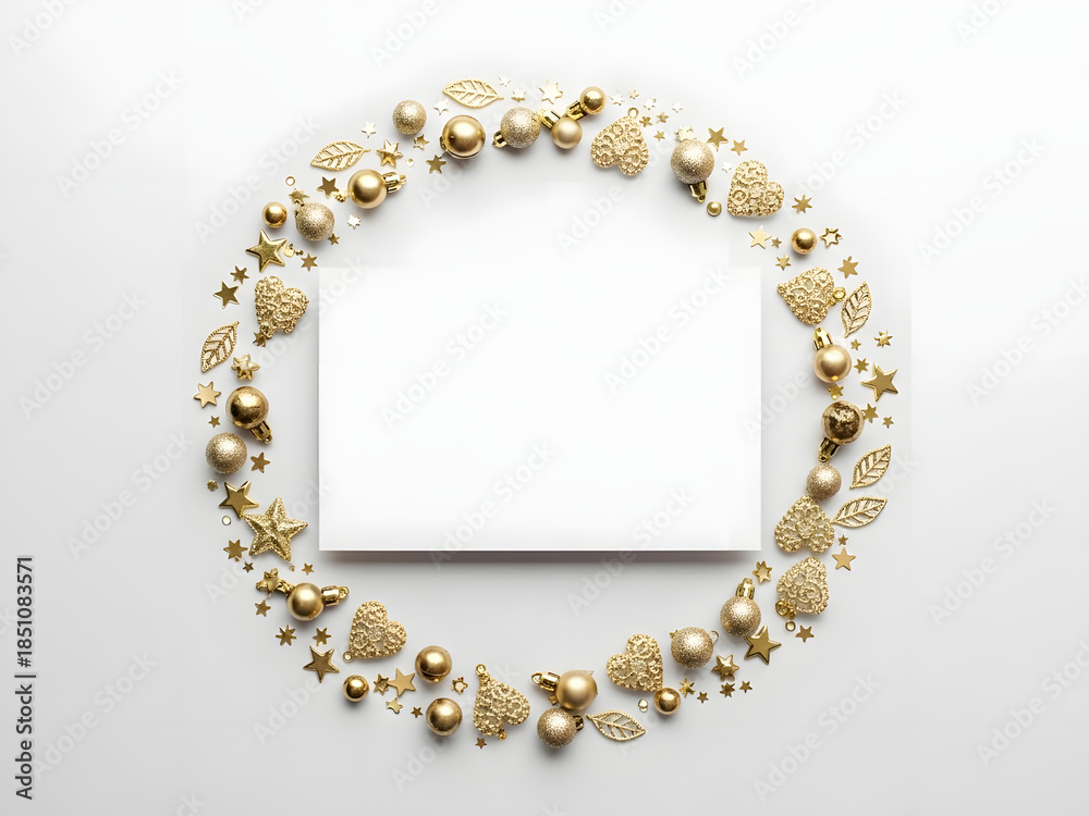 Obraz premium Holiday decoration frame with empty space for text