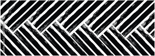 Abstract vector background design with Seamless Grunge fabric texture. Black paint brush strokes vector seamless pattern.