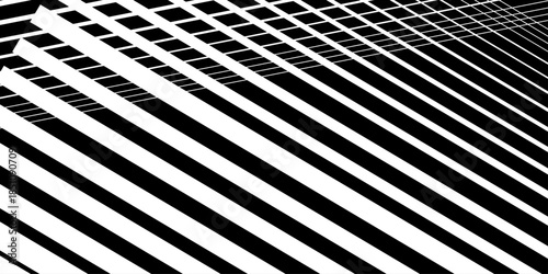 Dynamic abstract background .black color background with lines. traditional vertical striped background texture.. Isolated bar code on white background. Speed lines Flying particles Seamless pattern. 