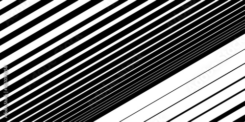 Dynamic abstract background .black color background with lines. traditional vertical striped background texture.. Isolated bar code on white background. Speed lines Flying particles Seamless pattern. 