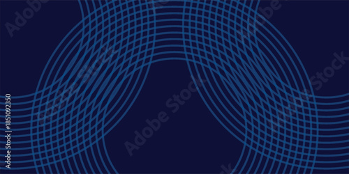 Abstract blue geometric lines modern shiny blue circle lines pattern. Suit for cover,  banner, brochure