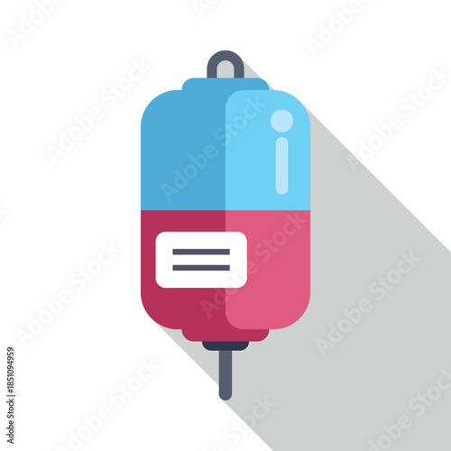 Blood bag representing medical healthcare, blood donation, and life saving transfusion