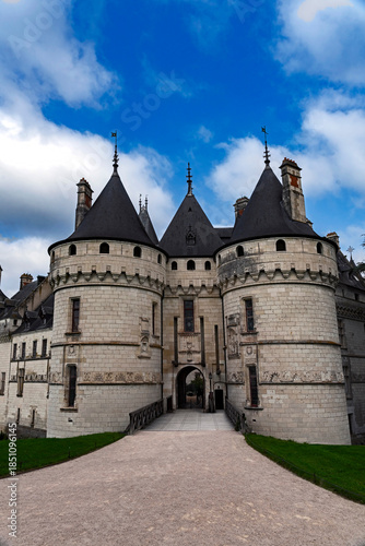 Castle Chaumont sur Loire, XV - XVI centuries, river Loire valley, France	