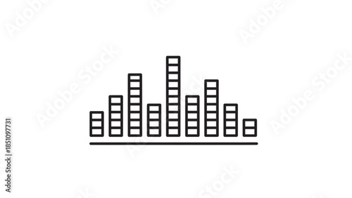 Cityscape Skyline with Tall Buildings and Urban Landscape Architecture