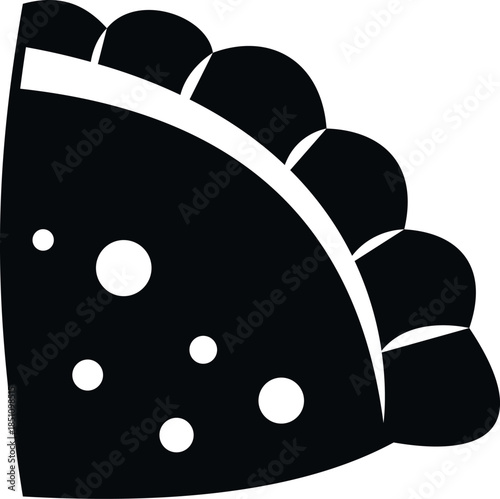 Empanada icon representing delicious traditional savory pastry food