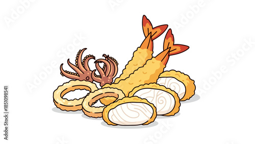 Japanese sushi platter with various fresh seafood and rice