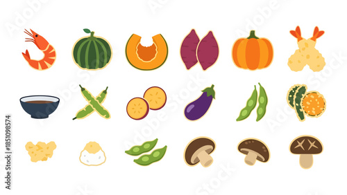 Collection of Fresh Vegetables and Fruits for Healthy Eating and Culinary Use