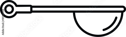 Scoop measuring individual portions of ingredients for cooking or brewing