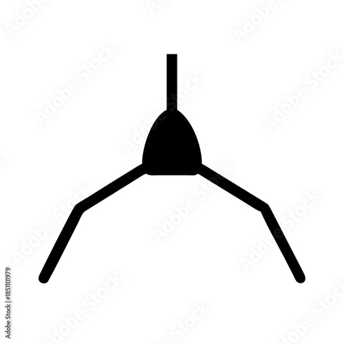 vector illustration of a wooden hanger
