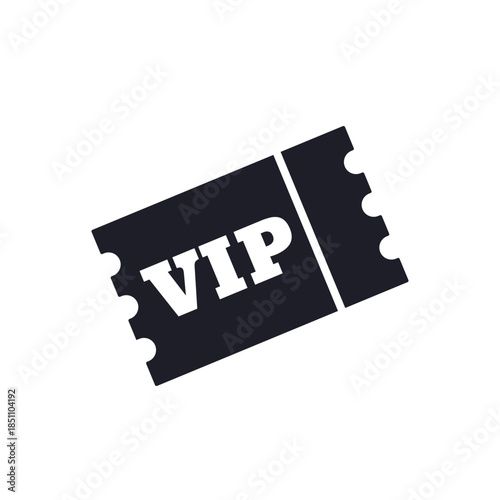VIP ticket icon on white