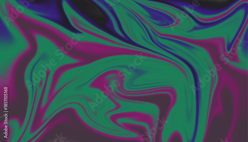 Elegant Dark Fluid Art Graphic, Sophisticated Teal Marble Texture, 